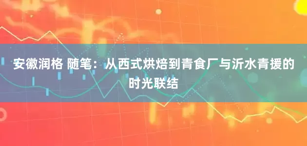安徽润格 随笔：从西式烘焙到青食厂与沂水青援的时光联结